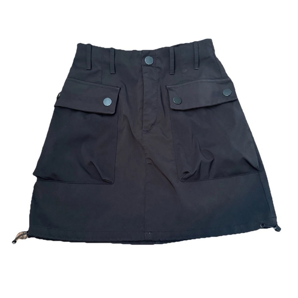 Zara Black Cargo Skirt Womens Size XS Gorpcore Utility Streetwear Y2K